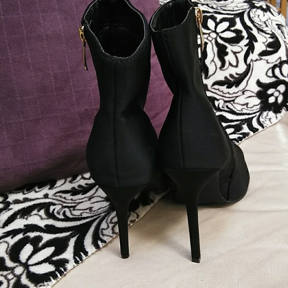 Bleu woman's high heel black boots - Picture 3 of 4